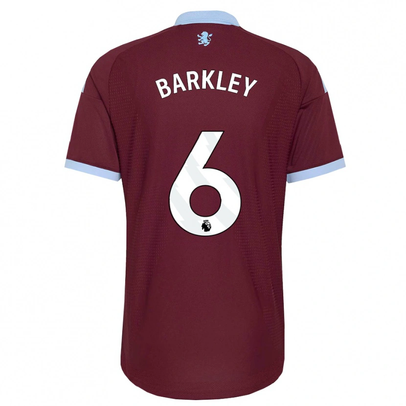 Danxen Børn Ross Barkley #6 Kornblomstblå Vinrød Hjemmebane Spillertrøjer 2026/27 Trøje T-Shirt