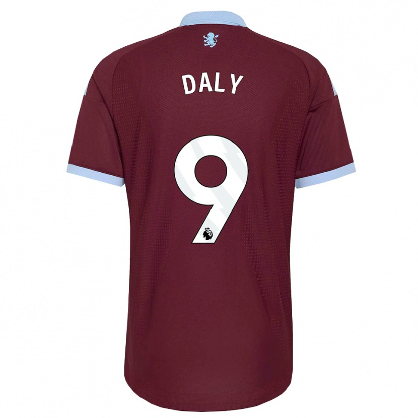Danxen Børn Rachel Daly #9 Kornblomstblå Vinrød Hjemmebane Spillertrøjer 2026/27 Trøje T-Shirt