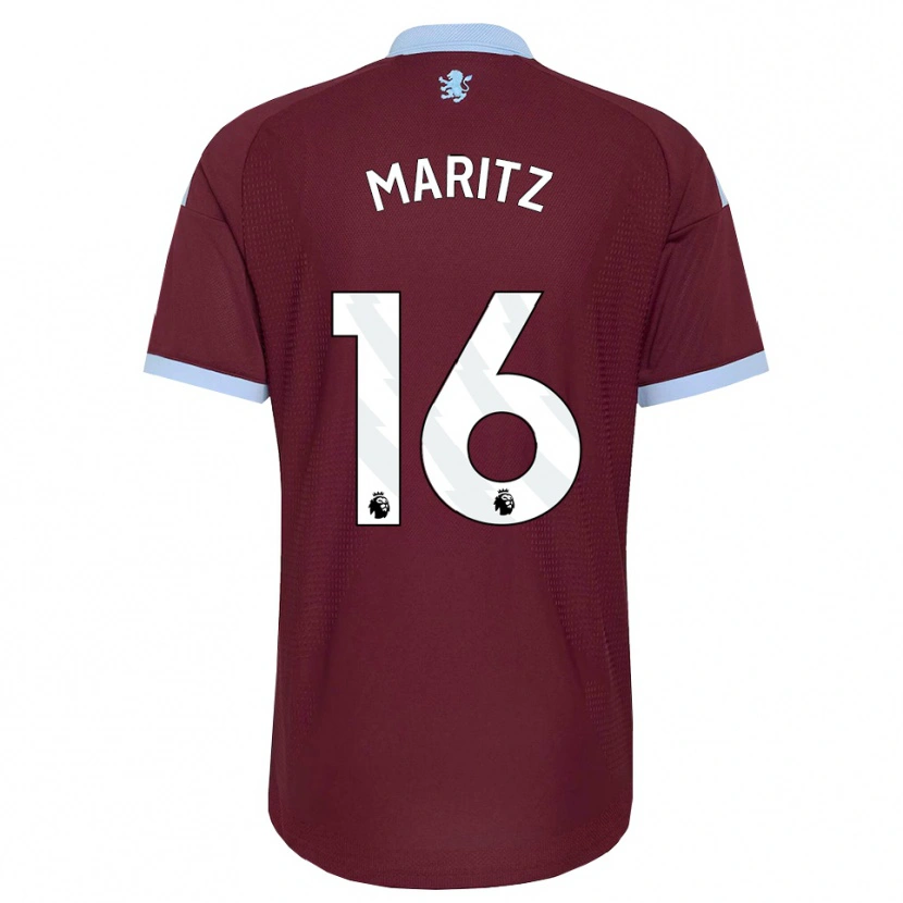 Danxen Børn Noelle Maritz #16 Kornblomstblå Vinrød Hjemmebane Spillertrøjer 2026/27 Trøje T-Shirt