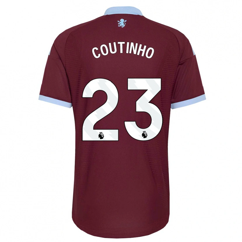 Danxen Børn Philippe Coutinho #23 Kornblomstblå Vinrød Hjemmebane Spillertrøjer 2026/27 Trøje T-Shirt