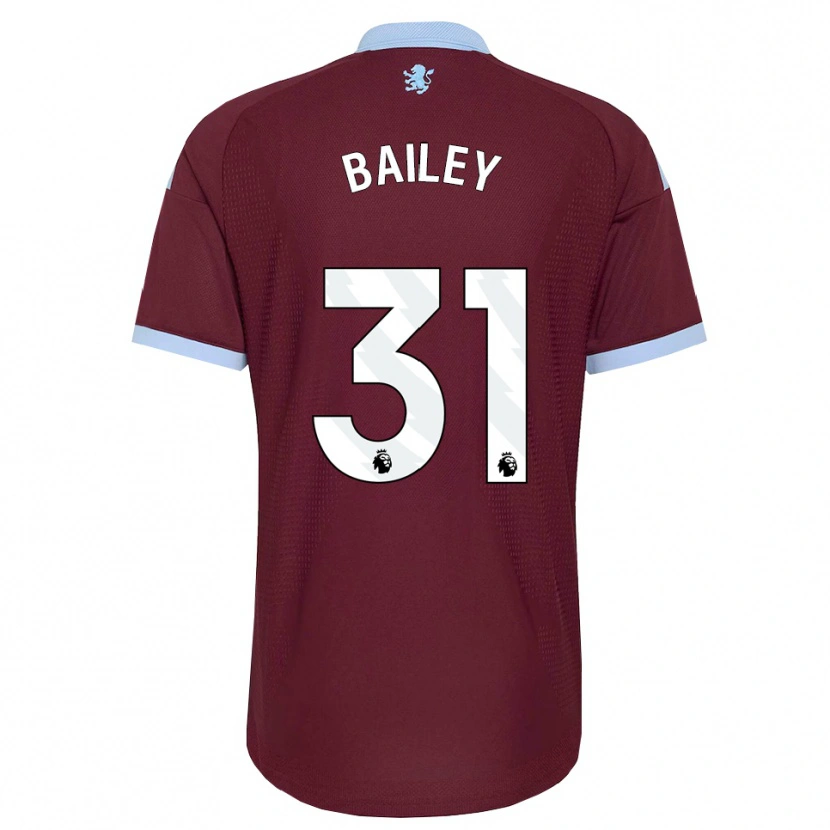 Danxen Børn Leon Bailey #31 Kornblomstblå Vinrød Hjemmebane Spillertrøjer 2026/27 Trøje T-Shirt