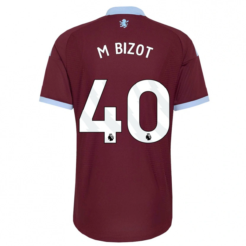 Danxen Børn Marco Bizot #40 Kornblomstblå Vinrød Hjemmebane Spillertrøjer 2026/27 Trøje T-Shirt