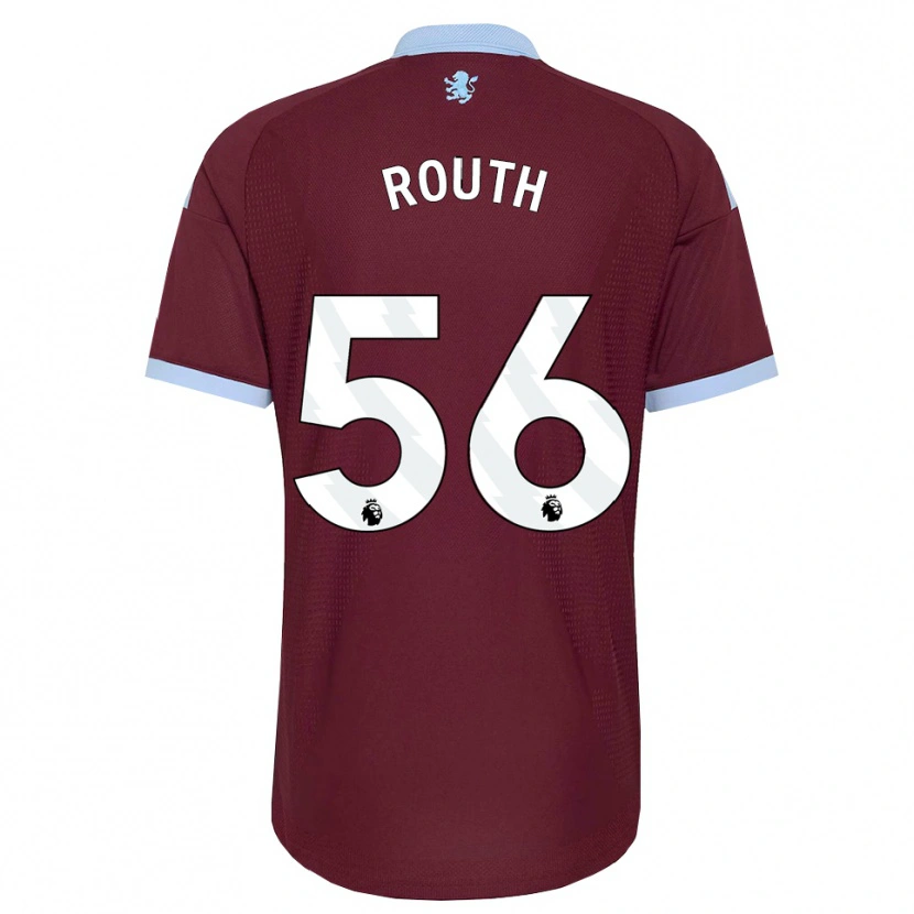Danxen Børn Leon Routh #56 Kornblomstblå Vinrød Hjemmebane Spillertrøjer 2026/27 Trøje T-Shirt