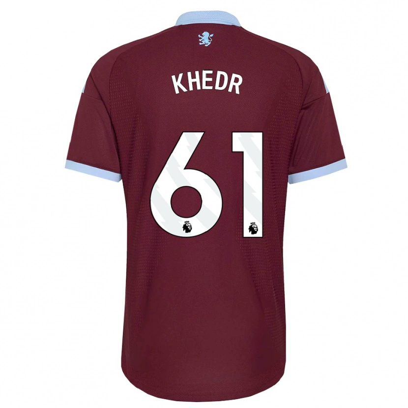 Danxen Børn Omar Khedr #61 Kornblomstblå Vinrød Hjemmebane Spillertrøjer 2026/27 Trøje T-Shirt