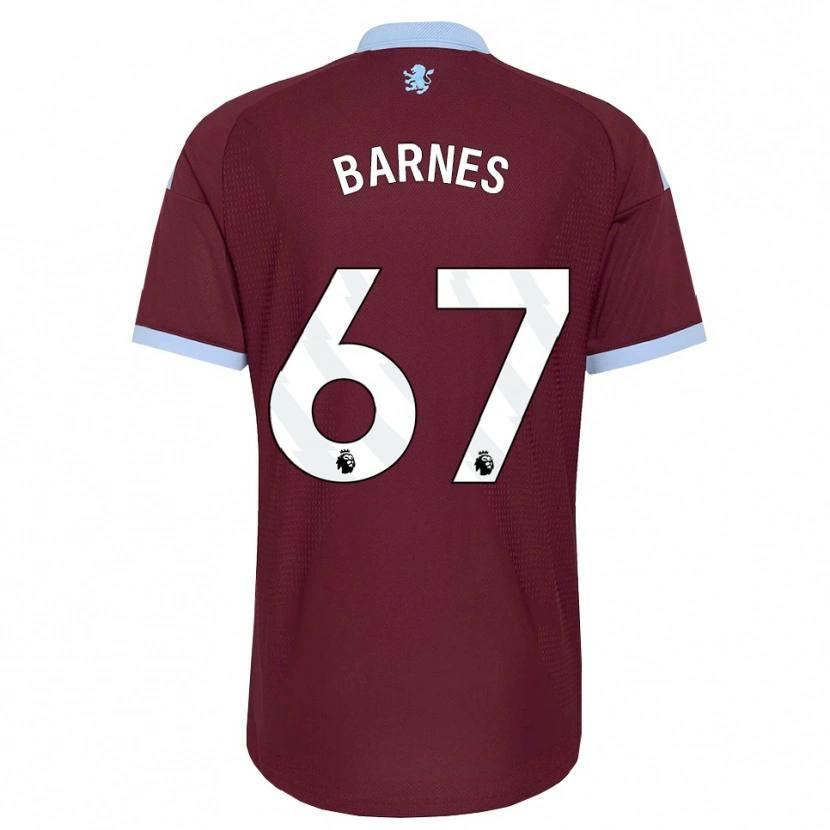 Danxen Børn Mikell Barnes #67 Kornblomstblå Vinrød Hjemmebane Spillertrøjer 2026/27 Trøje T-Shirt