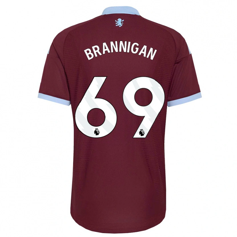Danxen Børn Cole Brannigan #69 Kornblomstblå Vinrød Hjemmebane Spillertrøjer 2026/27 Trøje T-Shirt
