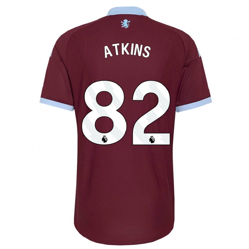 Danxen Børn Clay Atkins #82 Kornblomstblå Vinrød Hjemmebane Spillertrøjer 2026/27 Trøje T-Shirt