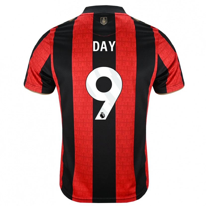 Danxen Børn Jonny Day #9 Gyldengul Rød Sort Hjemmebane Spillertrøjer 2026/27 Trøje T-Shirt