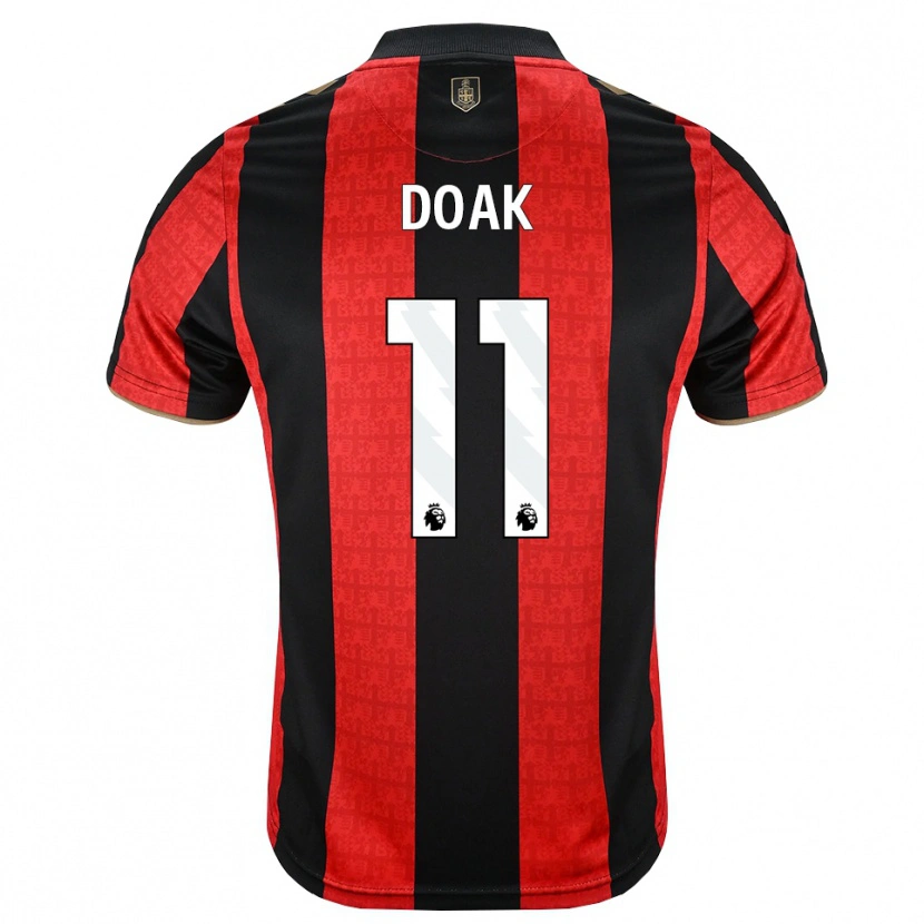 Danxen Børn Ben Gannon-Doak #11 Gyldengul Rød Sort Hjemmebane Spillertrøjer 2026/27 Trøje T-Shirt