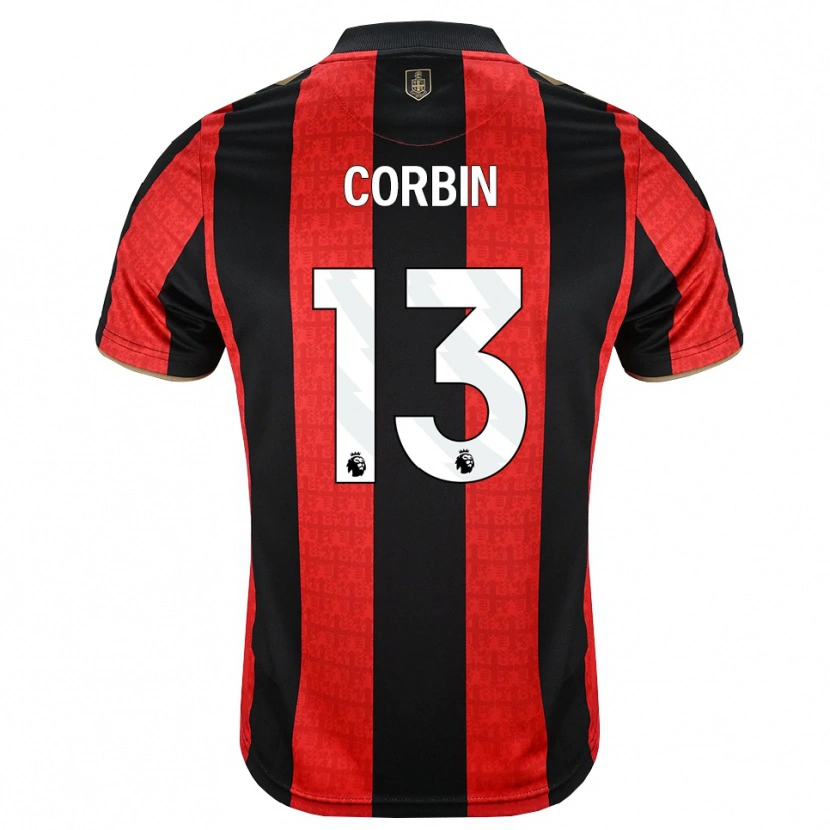 Danxen Børn Helen Corbin #13 Gyldengul Rød Sort Hjemmebane Spillertrøjer 2026/27 Trøje T-Shirt
