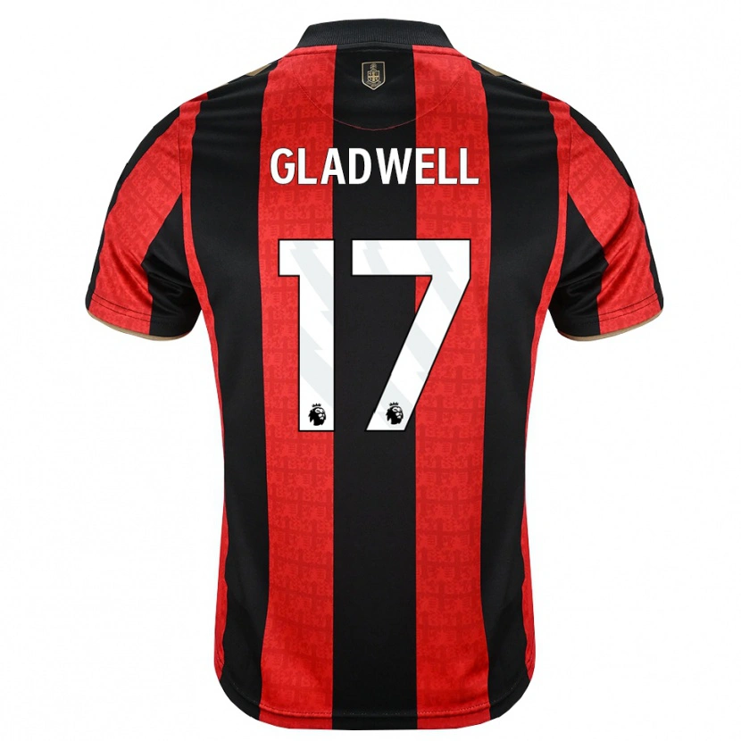 Danxen Børn Molly Gladwell #17 Gyldengul Rød Sort Hjemmebane Spillertrøjer 2026/27 Trøje T-Shirt