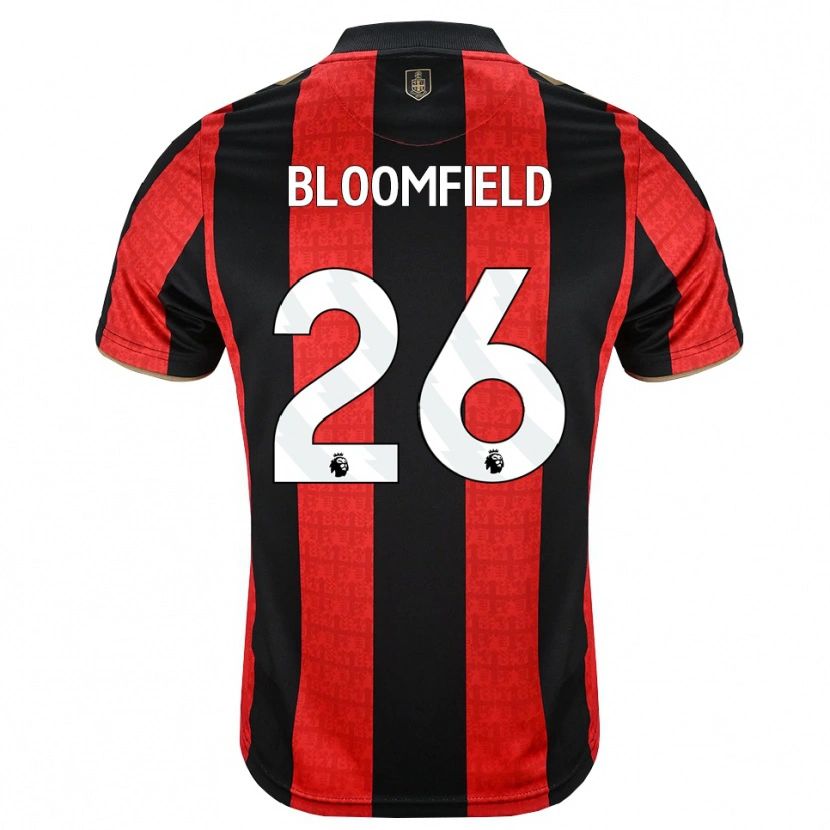 Danxen Børn Erin Bloomfield #26 Gyldengul Rød Sort Hjemmebane Spillertrøjer 2026/27 Trøje T-Shirt