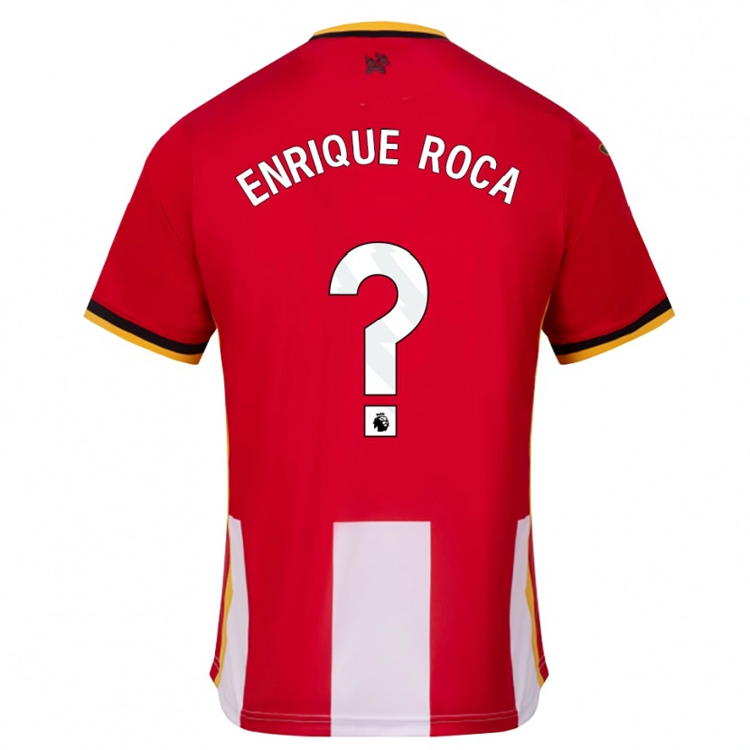 Danxen Børn Enrique Roca #0 Gul Sort Rød Hjemmebane Spillertrøjer 2026/27 Trøje T-Shirt