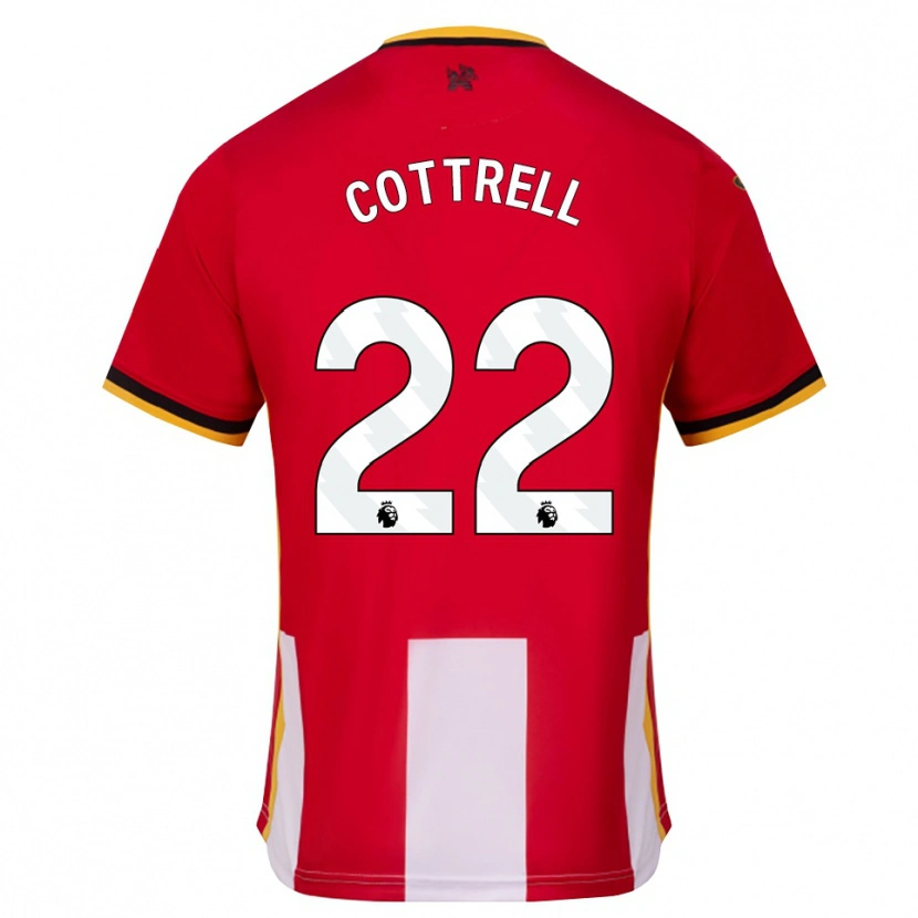 Danxen Børn Eleonora Cottrell #22 Gul Sort Rød Hjemmebane Spillertrøjer 2026/27 Trøje T-Shirt