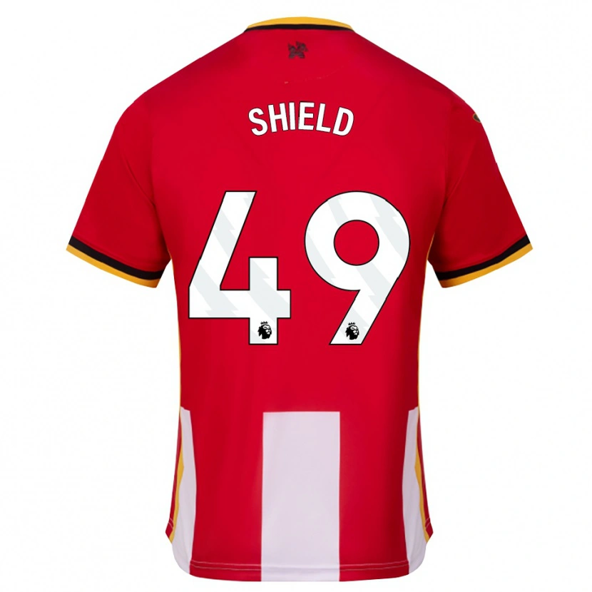 Danxen Børn Ollie Shield #49 Gul Sort Rød Hjemmebane Spillertrøjer 2026/27 Trøje T-Shirt