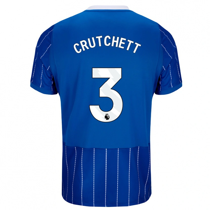 Danxen Børn Liam Crutchett #3 Mellemblå Hvid Hjemmebane Spillertrøjer 2026/27 Trøje T-Shirt