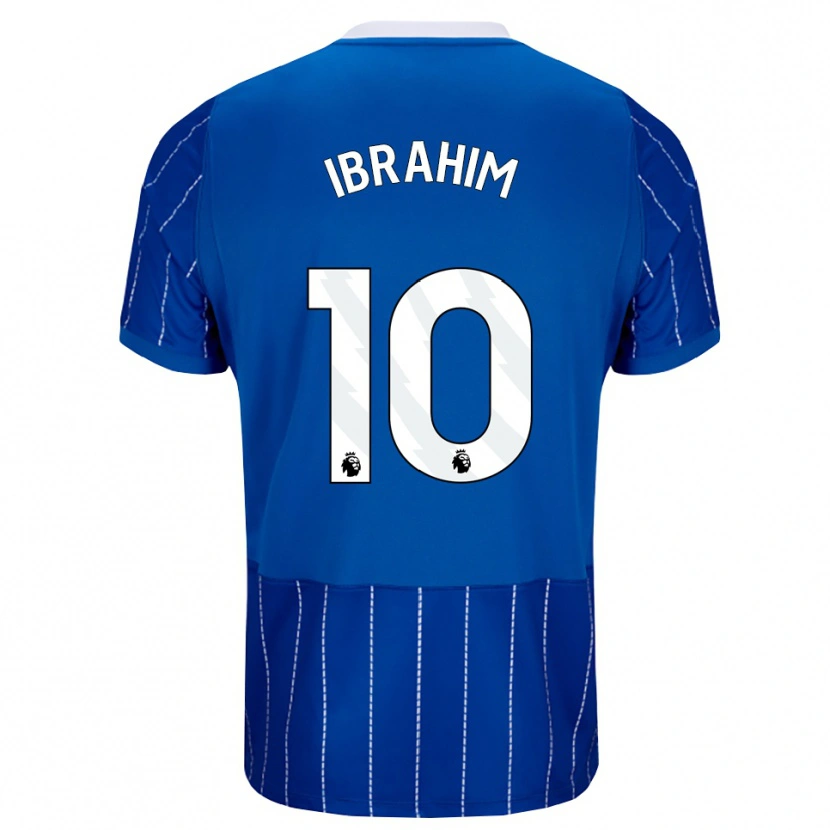 Danxen Børn Younes Ibrahim #10 Mellemblå Hvid Hjemmebane Spillertrøjer 2026/27 Trøje T-Shirt