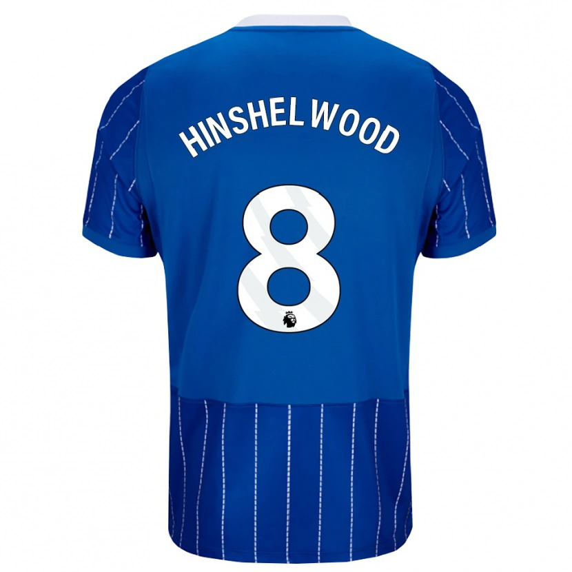 Danxen Børn Jack Hinshelwood #8 Mellemblå Hvid Hjemmebane Spillertrøjer 2026/27 Trøje T-Shirt