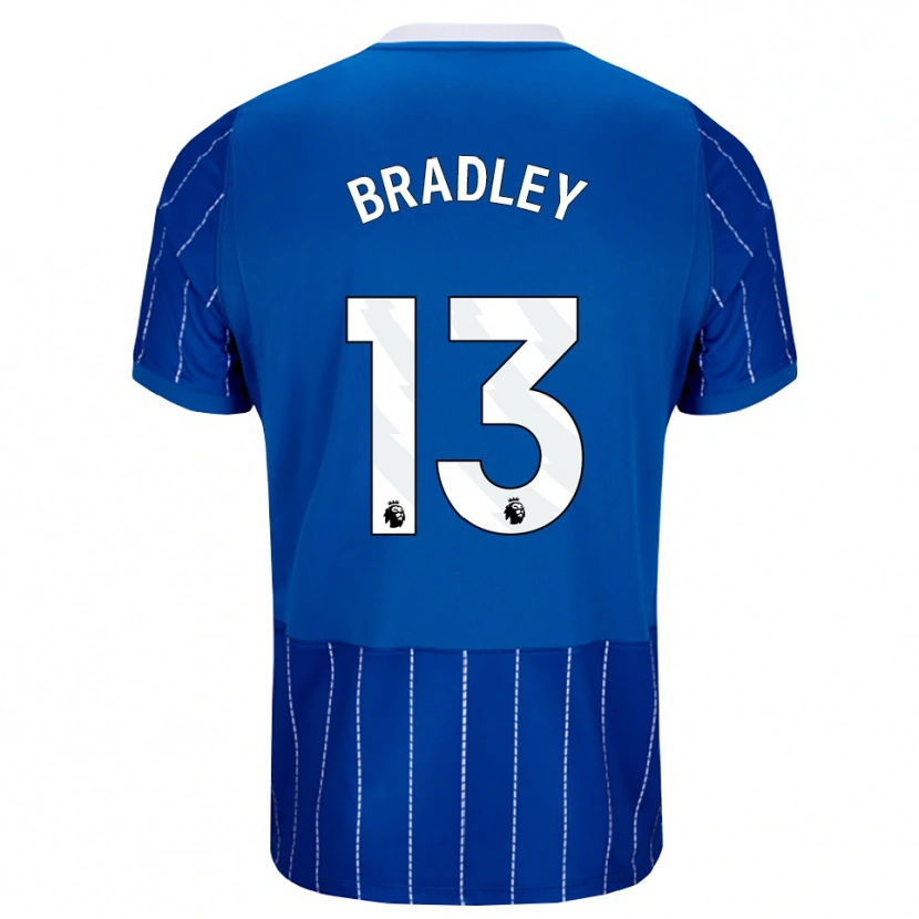 Danxen Børn Cash Bradley #13 Mellemblå Hvid Hjemmebane Spillertrøjer 2026/27 Trøje T-Shirt