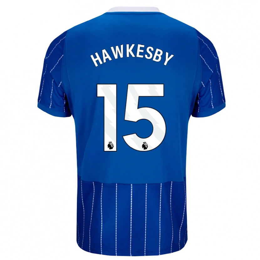 Danxen Børn Mackenzie Hawkesby #15 Mellemblå Hvid Hjemmebane Spillertrøjer 2026/27 Trøje T-Shirt