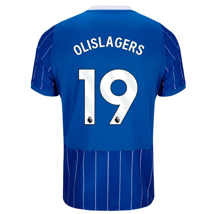 Danxen Børn Marisa Olislagers #19 Mellemblå Hvid Hjemmebane Spillertrøjer 2026/27 Trøje T-Shirt