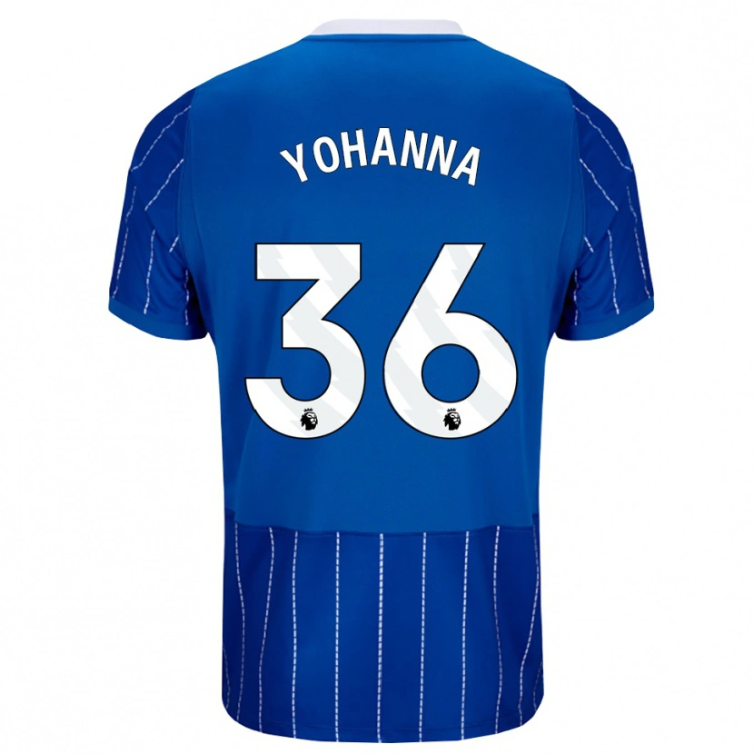 Danxen Børn Zadok Yohanna #36 Mellemblå Hvid Hjemmebane Spillertrøjer 2026/27 Trøje T-Shirt