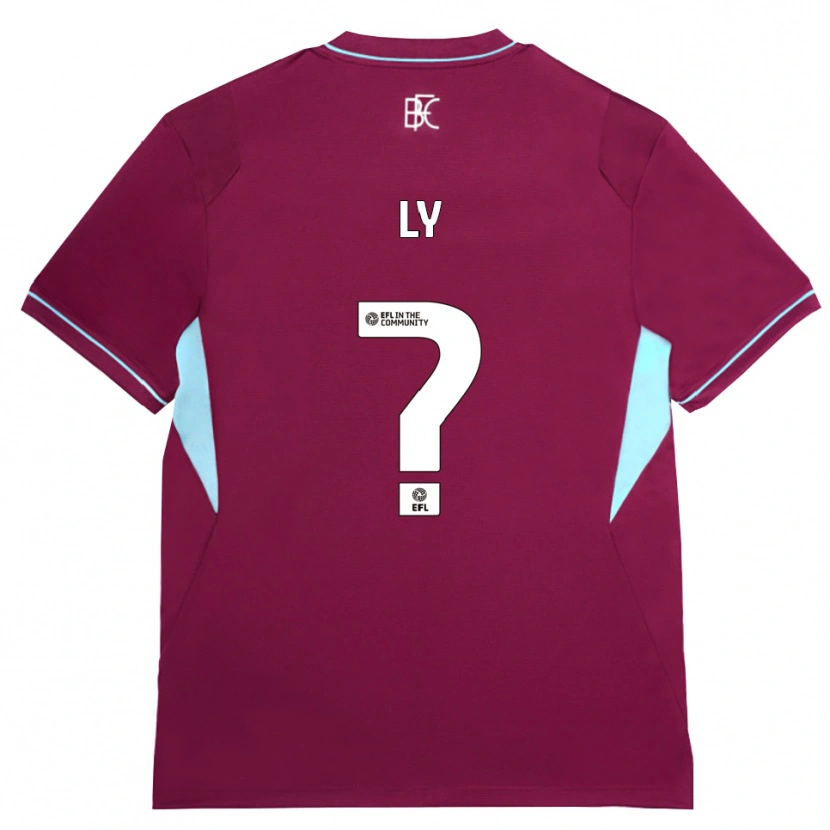 Danxen Børn Brandon Ly #0 Vinrød Grøn Hjemmebane Spillertrøjer 2026/27 Trøje T-Shirt