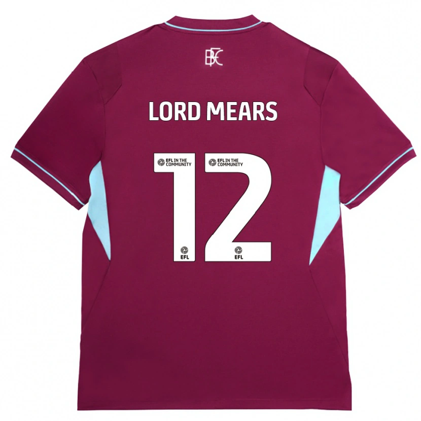 Danxen Børn Rhema Lord-Mears #12 Vinrød Grøn Hjemmebane Spillertrøjer 2026/27 Trøje T-Shirt