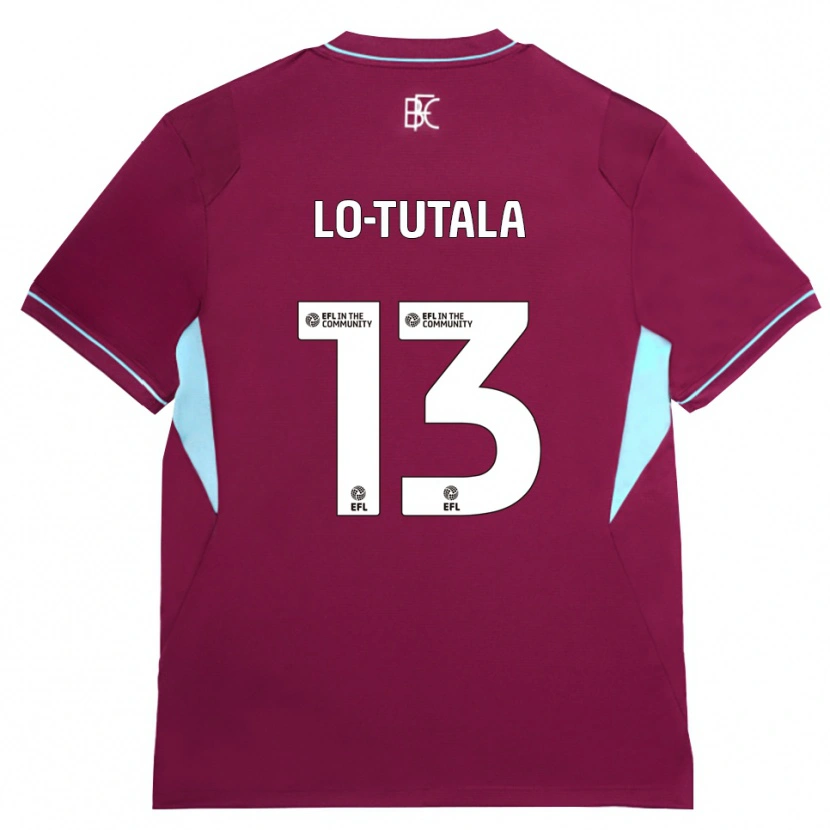 Danxen Børn Johanan Lo-Tutala #13 Vinrød Grøn Hjemmebane Spillertrøjer 2026/27 Trøje T-Shirt