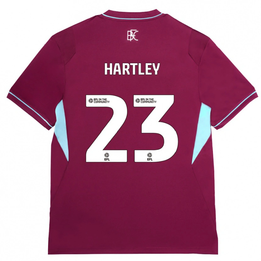 Danxen Børn Naomi Hartley #23 Vinrød Grøn Hjemmebane Spillertrøjer 2026/27 Trøje T-Shirt