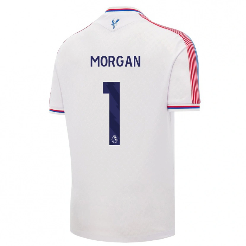 Danxen Børn Chloe Morgan #1 Hvid Rød Blå Hjemmebane Spillertrøjer 2026/27 Trøje T-Shirt