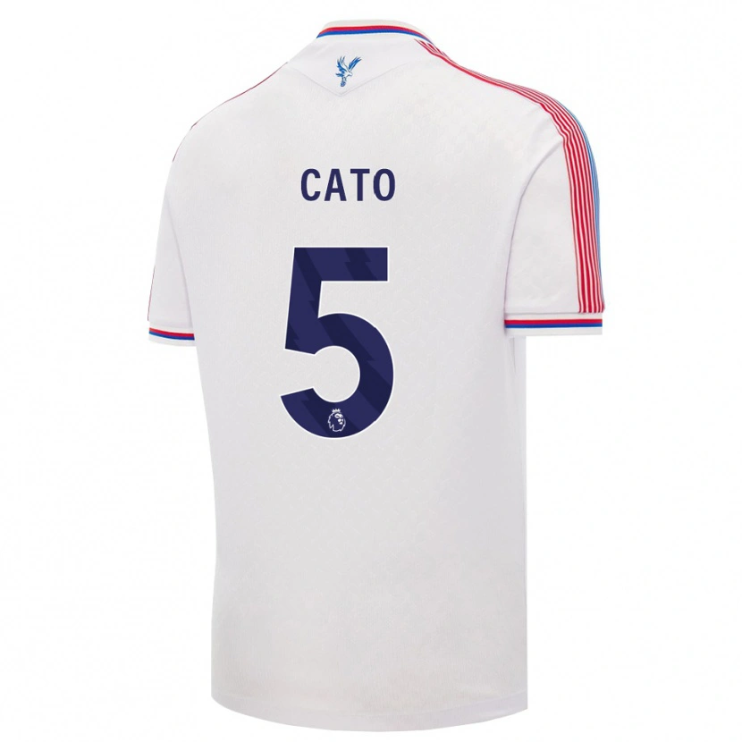 Danxen Børn My Cato #5 Hvid Rød Blå Hjemmebane Spillertrøjer 2026/27 Trøje T-Shirt
