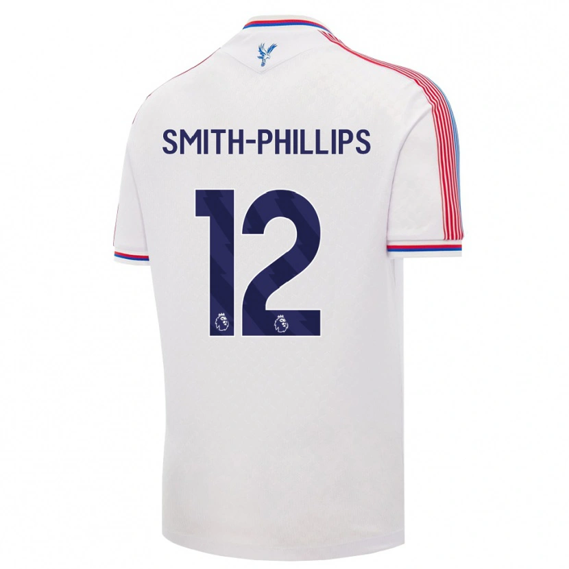 Danxen Børn Kairo Smith-Phillips #12 Hvid Rød Blå Hjemmebane Spillertrøjer 2026/27 Trøje T-Shirt