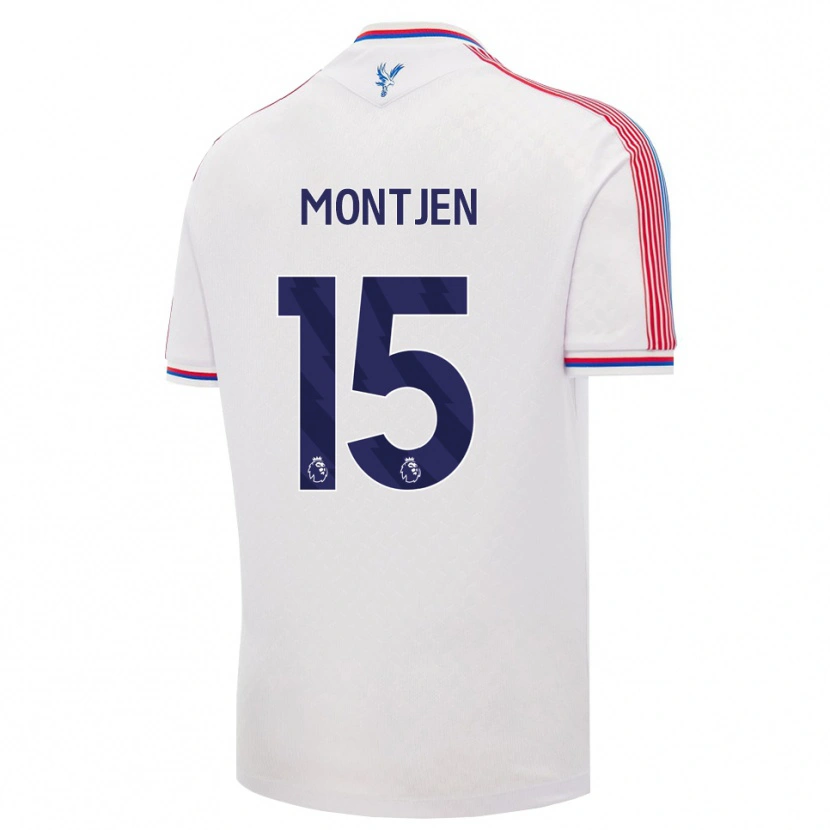 Danxen Børn David Angibeaud #15 Hvid Rød Blå Hjemmebane Spillertrøjer 2026/27 Trøje T-Shirt