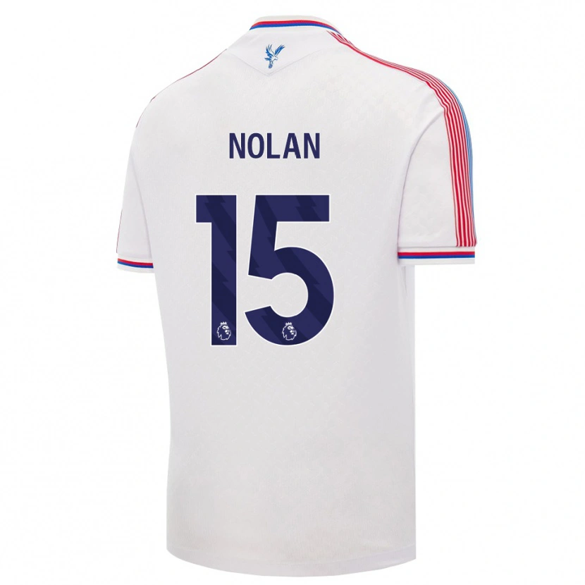 Danxen Børn Hayley Nolan #15 Hvid Rød Blå Hjemmebane Spillertrøjer 2026/27 Trøje T-Shirt