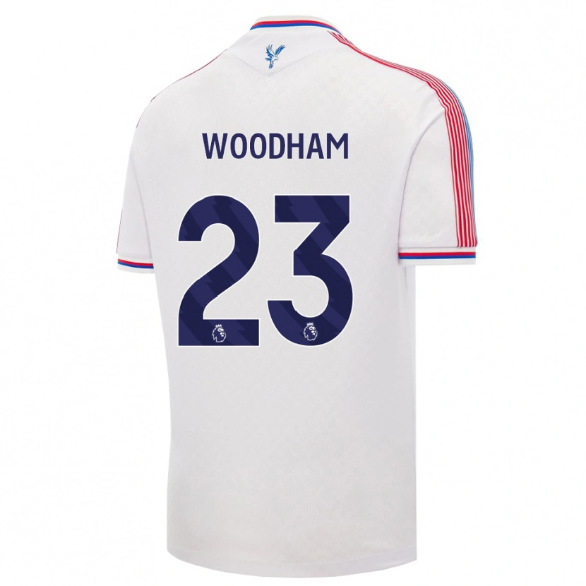 Danxen Børn Lily Woodham #23 Hvid Rød Blå Hjemmebane Spillertrøjer 2026/27 Trøje T-Shirt