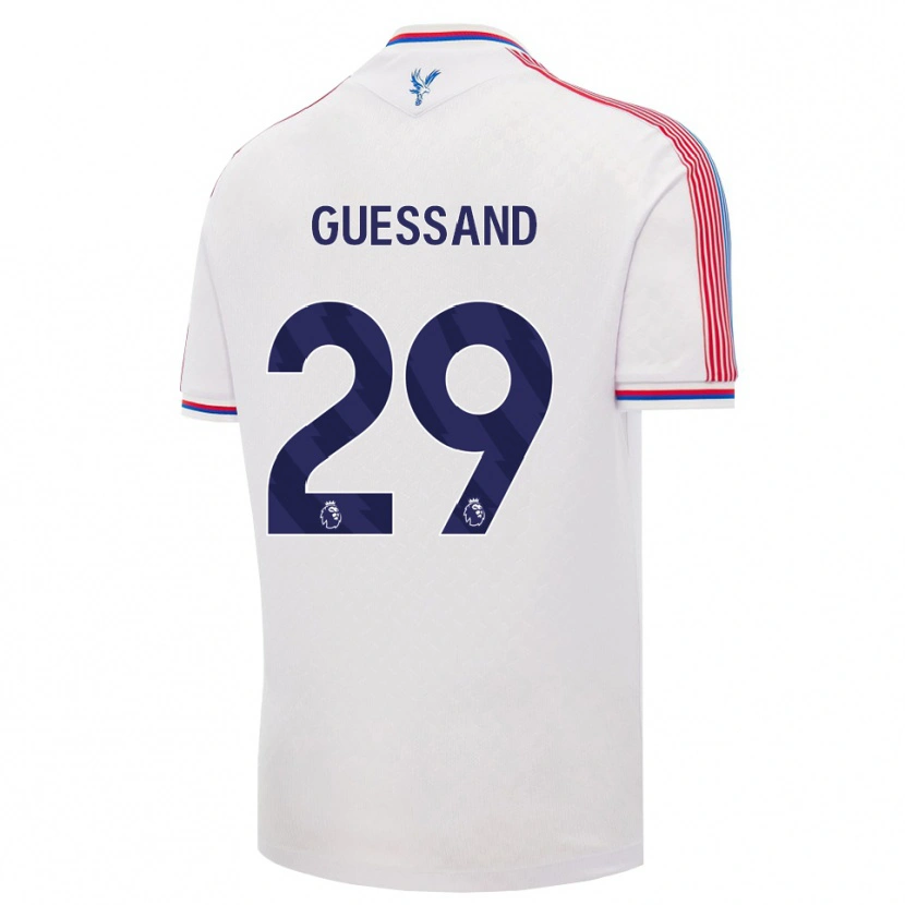Danxen Børn Evann Guessand #29 Hvid Rød Blå Hjemmebane Spillertrøjer 2026/27 Trøje T-Shirt