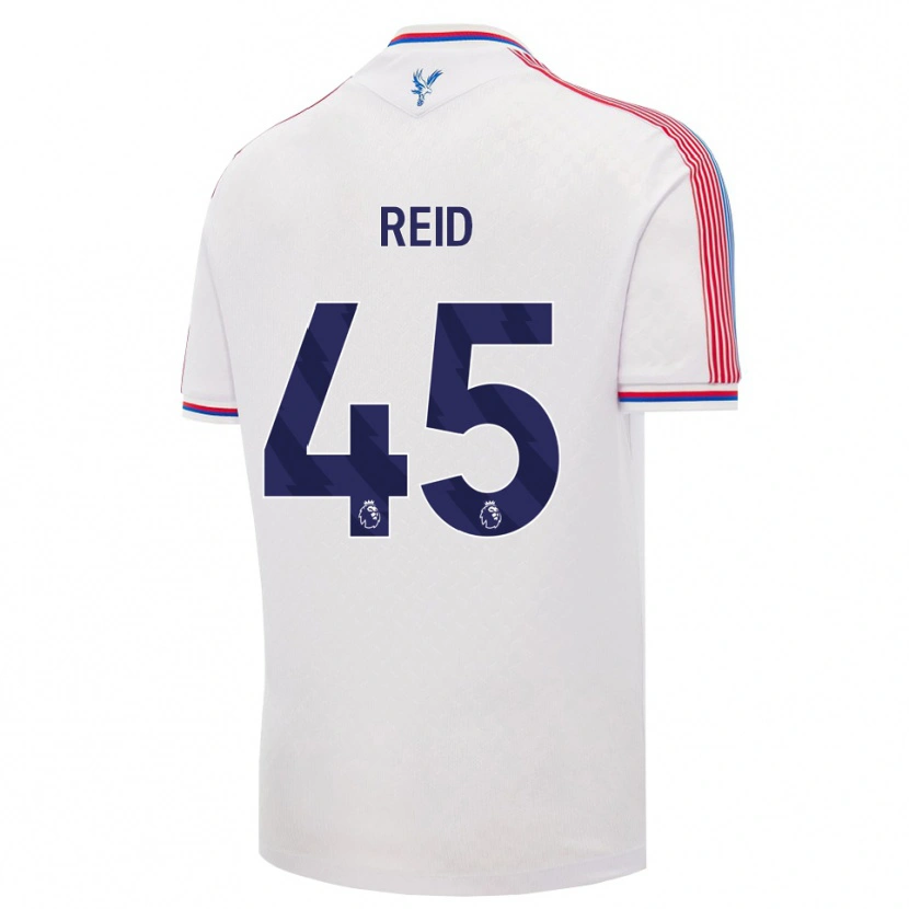 Danxen Børn Dylan Reid #45 Hvid Rød Blå Hjemmebane Spillertrøjer 2026/27 Trøje T-Shirt