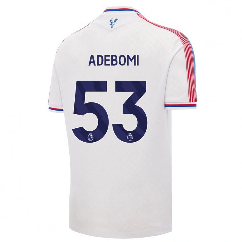 Danxen Børn Ademola Ola Adebomi #53 Hvid Rød Blå Hjemmebane Spillertrøjer 2026/27 Trøje T-Shirt