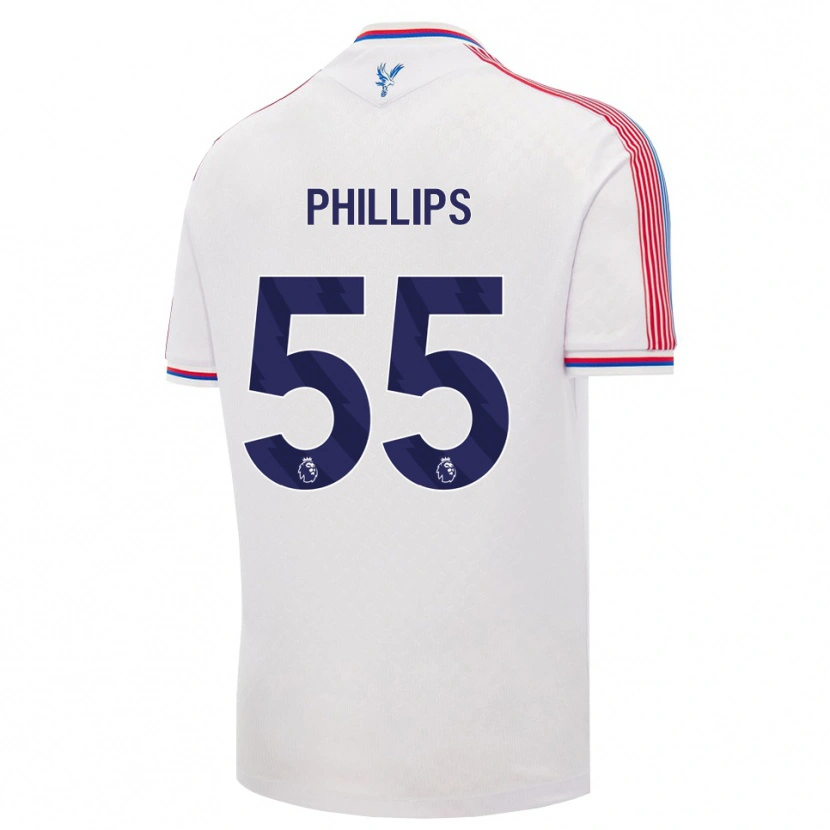 Danxen Børn Killian Phillips #55 Hvid Rød Blå Hjemmebane Spillertrøjer 2026/27 Trøje T-Shirt