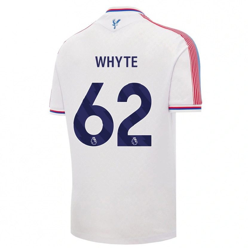 Danxen Børn Tyler Whyte #62 Hvid Rød Blå Hjemmebane Spillertrøjer 2026/27 Trøje T-Shirt