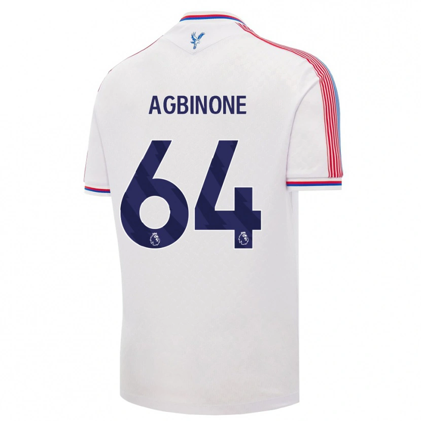 Danxen Børn Asher Agbinone #64 Hvid Rød Blå Hjemmebane Spillertrøjer 2026/27 Trøje T-Shirt