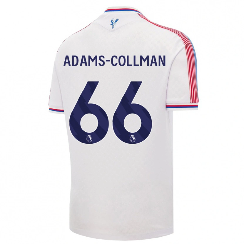 Danxen Børn Kai-Reece Adams-Collman #66 Hvid Rød Blå Hjemmebane Spillertrøjer 2026/27 Trøje T-Shirt