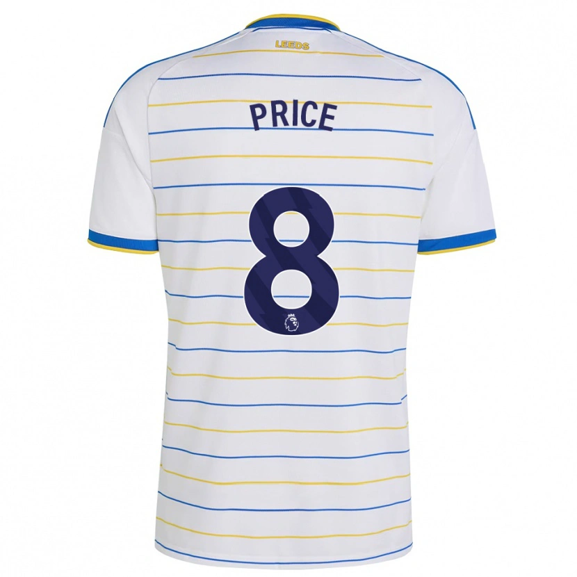 Danxen Børn Leoni Price #8 Rød Gul Blå Hjemmebane Spillertrøjer 2026/27 Trøje T-Shirt