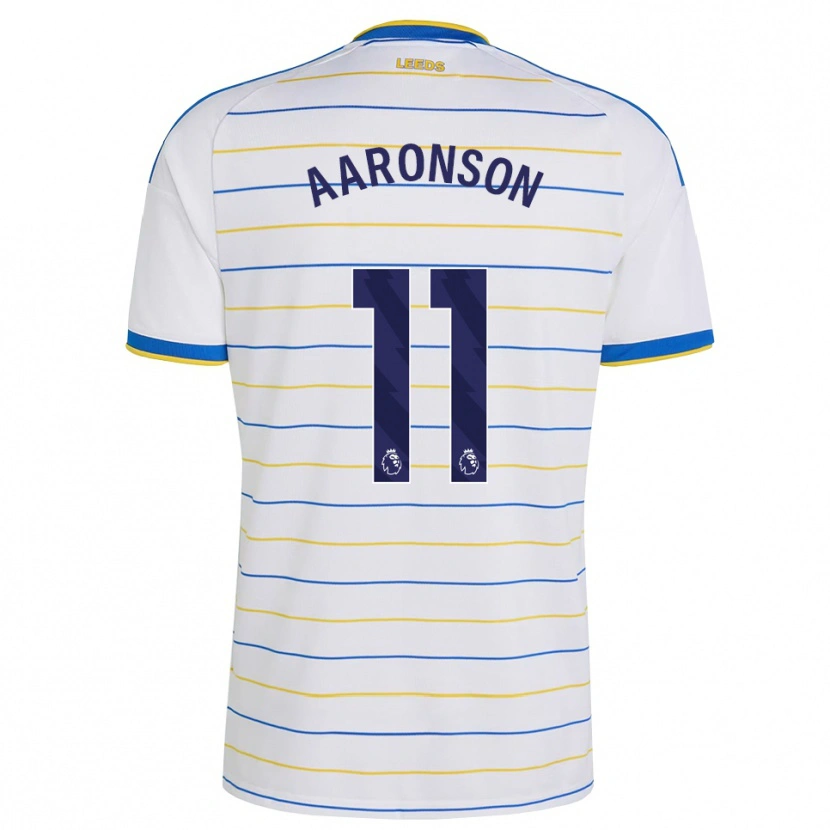 Danxen Børn Brenden Aaronson #11 Rød Gul Blå Hjemmebane Spillertrøjer 2026/27 Trøje T-Shirt