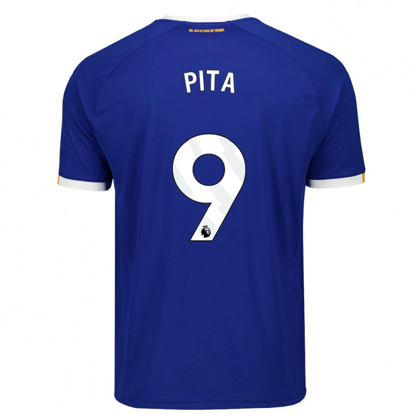 Danxen Børn Shea Pita #9 Blå Hvid Gul Hjemmebane Spillertrøjer 2026/27 Trøje T-Shirt