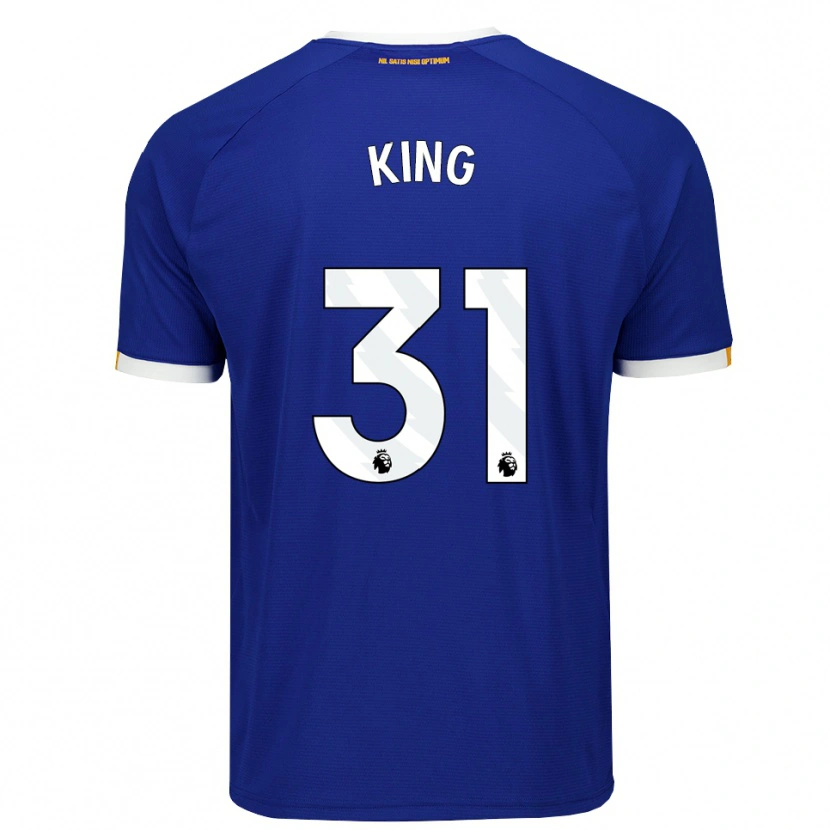 Danxen Børn Tom King #31 Blå Hvid Gul Hjemmebane Spillertrøjer 2026/27 Trøje T-Shirt
