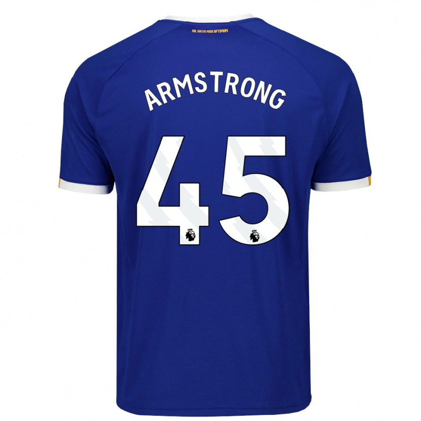 Danxen Børn Harrison Armstrong #45 Blå Hvid Gul Hjemmebane Spillertrøjer 2026/27 Trøje T-Shirt
