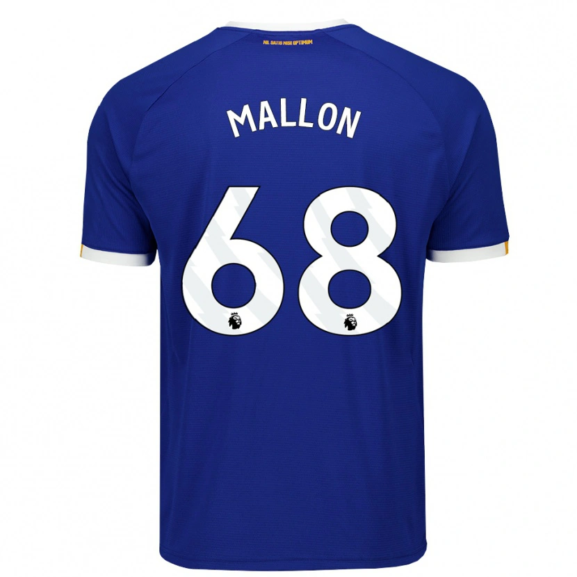 Danxen Børn Mathew Mallon #68 Blå Hvid Gul Hjemmebane Spillertrøjer 2026/27 Trøje T-Shirt
