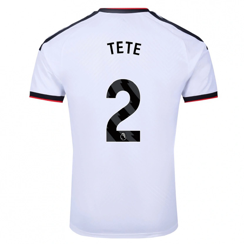 Danxen Børn Kenny Tete #2 Hvid Sort Rød Hjemmebane Spillertrøjer 2026/27 Trøje T-Shirt